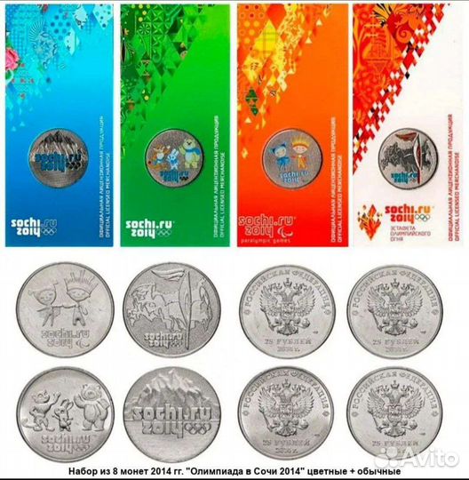 Монеты набор Сочи