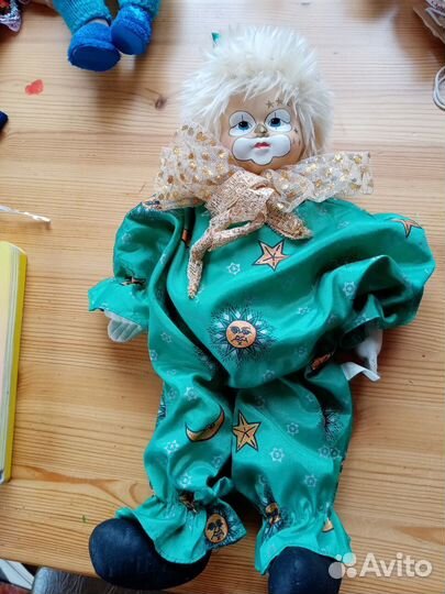 Клоун, звездочет. Немецкая фарфоровая кукла. Лот 7