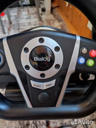 Игровой руль с педалями и коробкой передач