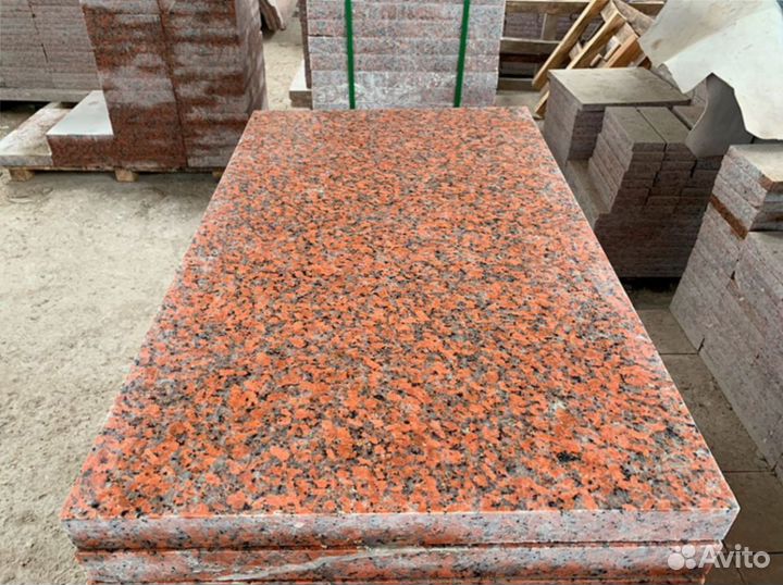 Гранитные плиты мощения Желтау опт, укладка