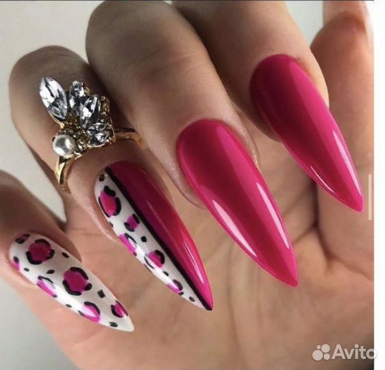 Наращивание ногтей, роспись