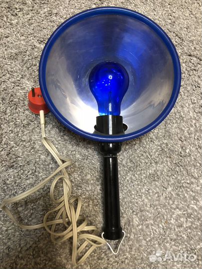 Синяя лампа рефлектор минина