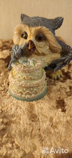 Сова.коллекционная.С днём рождения.фигурка.статуэт