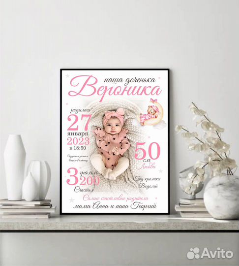 Метрика для новорожденных