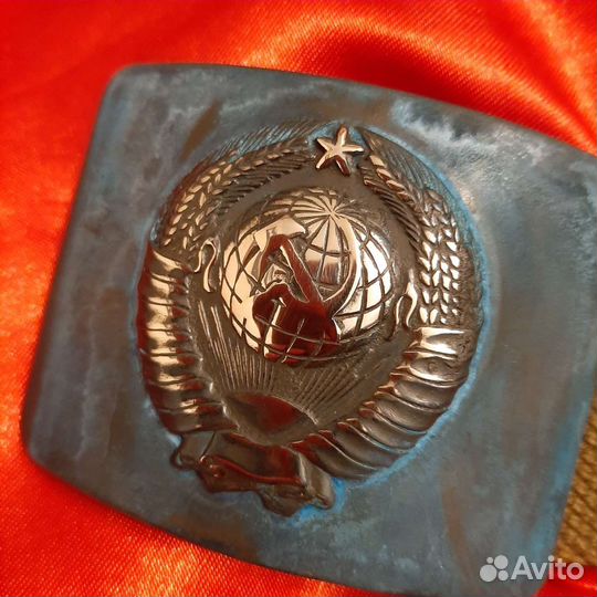 Ремень брезент пряжка с гербом СССР