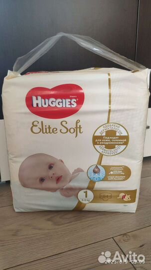 Подгузники хаггис elite soft 1 для новорожденных