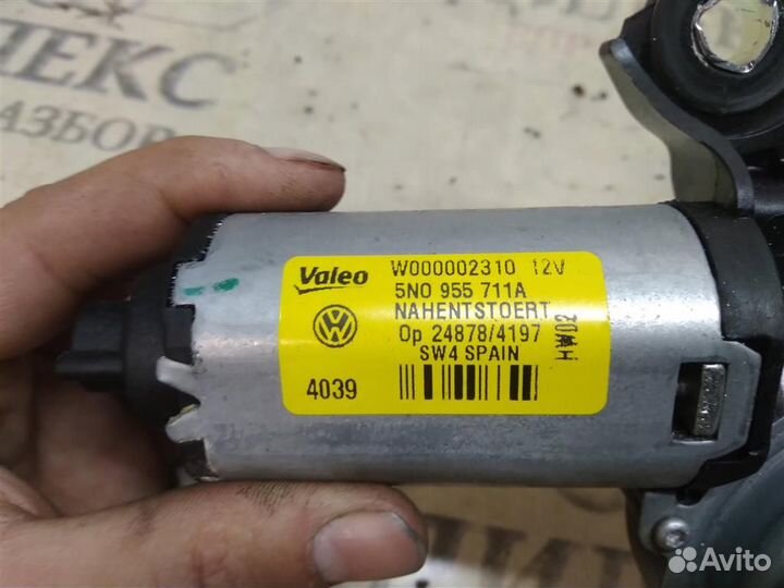 Моторчик стеклоочистителя задний VW Tiguan 2007-2