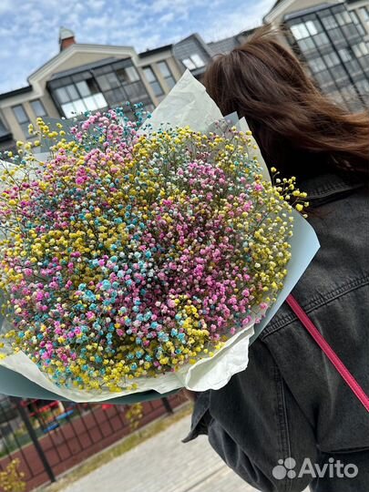 Букет гигант из гипсофилы.Доставка