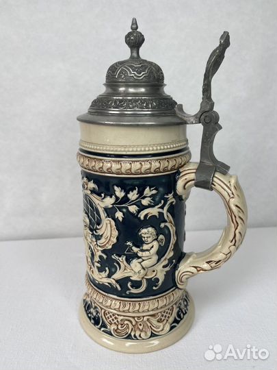 Антикварная пивная кружка Gustav Thinwibel