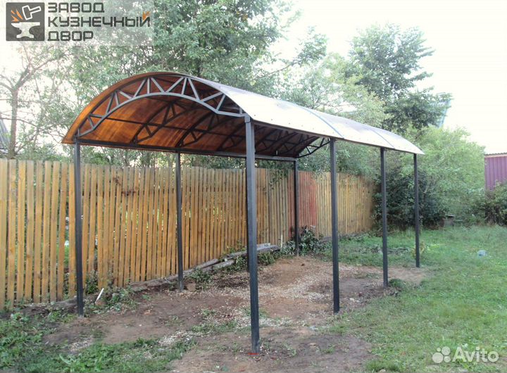 Навес для машины под ключ