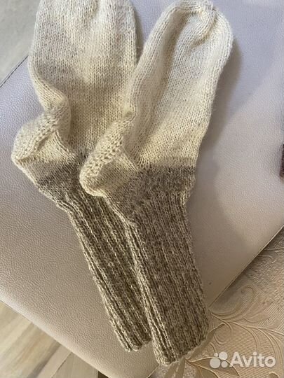 Носки шерсть натуральная р 37-38 ручная работа