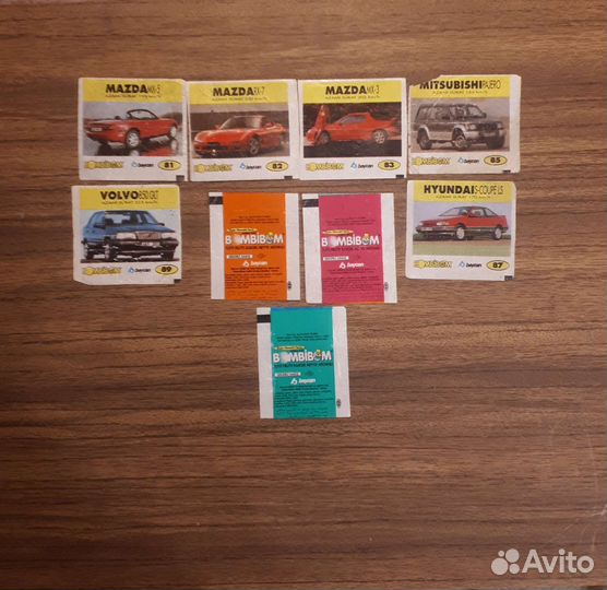 Вкладыши от жвачек бомбибом