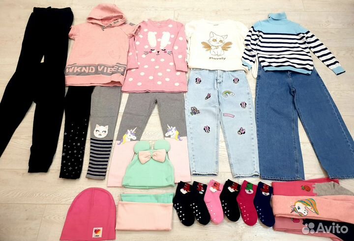 Детская одежда пакетом для девочки 116-122