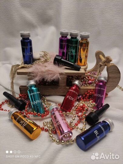 Краска, хна, расходники для бровистов