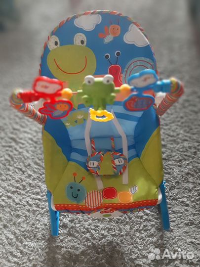 Шезлонг детский с вибрацией