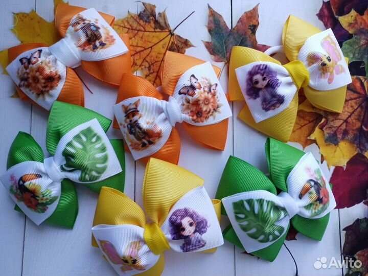 Бантики для девочек ручной работы