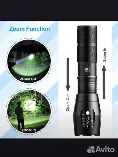 Подарок мужчине Фонарик shustar V6