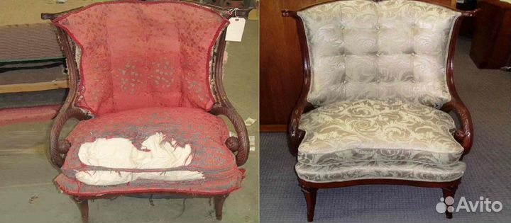 Ремонт кожаных диванов