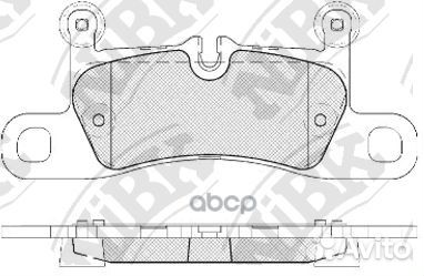 Колодки задние (VW touareg 3.0-4.2 10/porsche