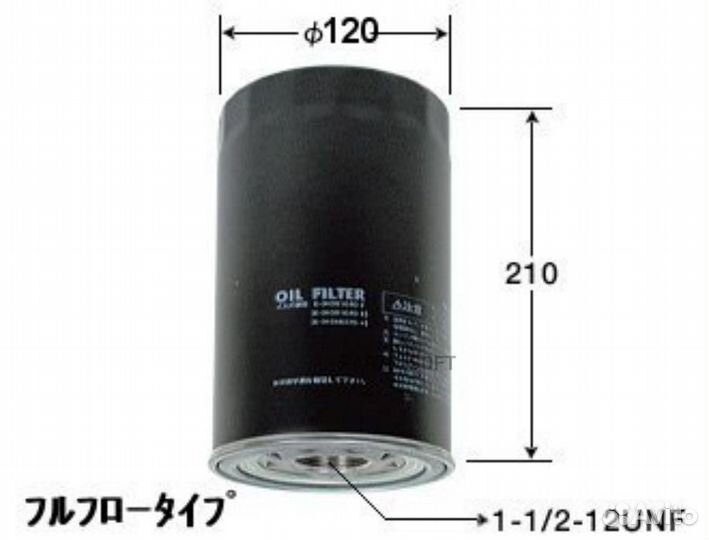 VIC C-525 Фильтр масляный 6HE1#,6HH1,6HA1,6HL1,6HK