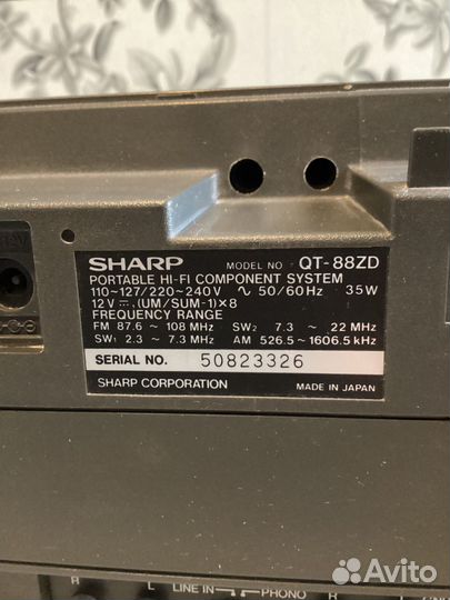 2 х кассетная магнитола sharp