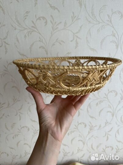 Плетеная корзинка декоративная