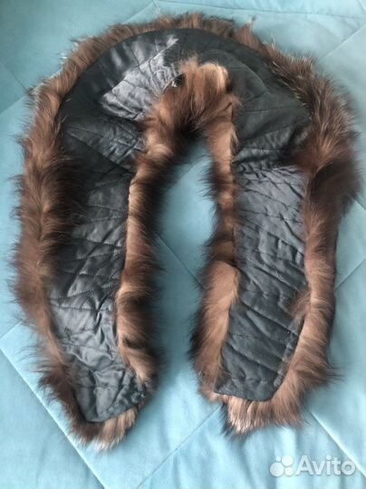 Воротник меховой из чернобурки