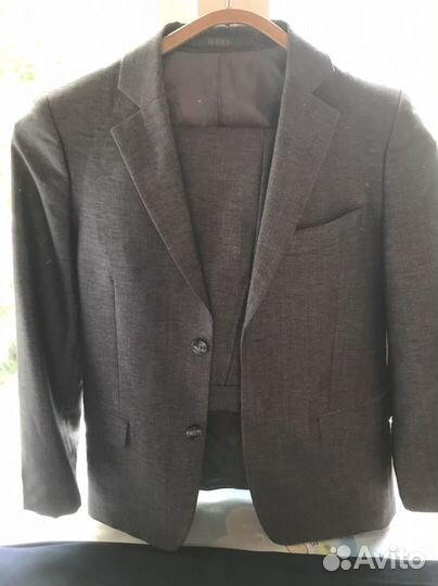 Школьный костюм для мальчика серый 140