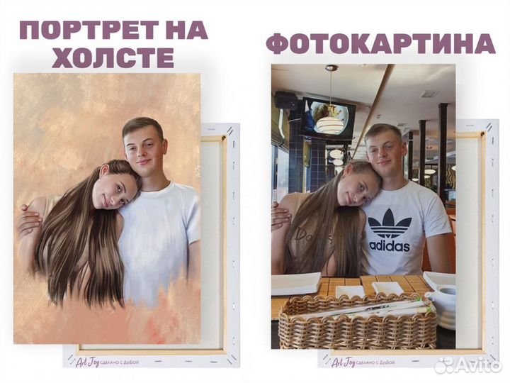 Фото на холсте