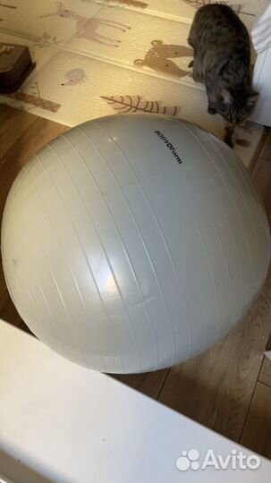 Мяч фитбол 55 см bodyform серый