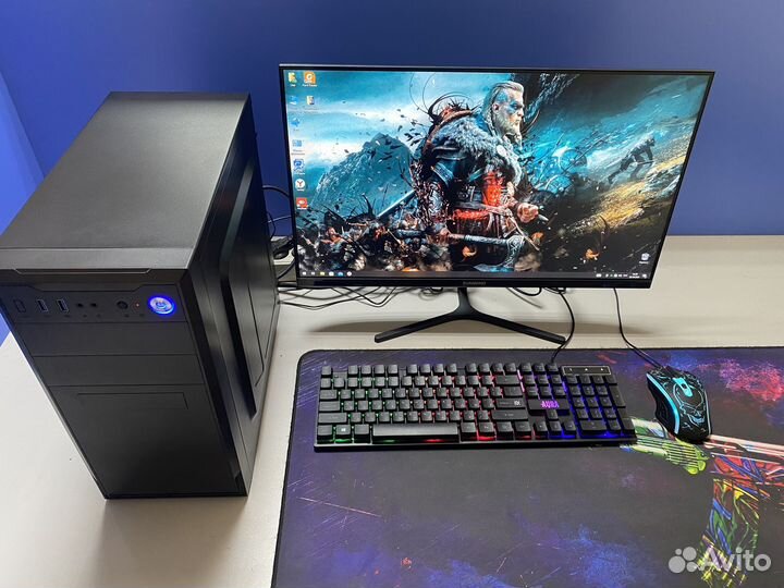 Игровой современный компьютер i3 ddr4 gtx1050ti