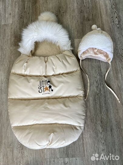 Зимний конверт/кокон на выписку