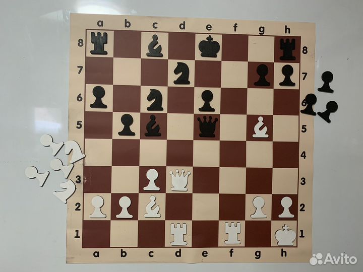 Шахматные фигуры магнитные из фанеры соб. пр-во
