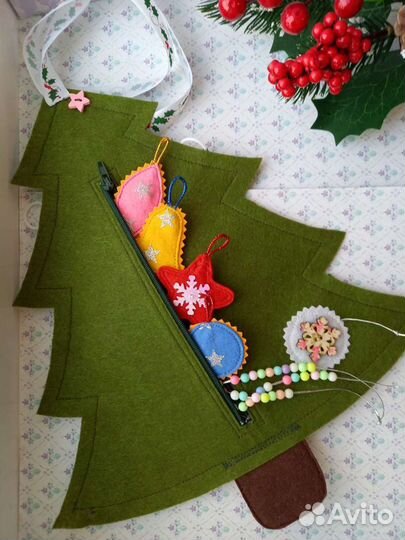 Игрушка Елочка из фетра