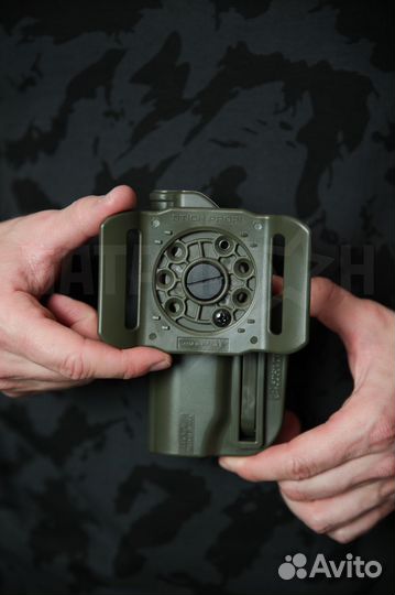 Кобура Альфа пм/пмм с поясным креплением, олива