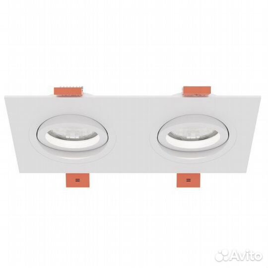 Светильник встраиваемый city DL X2 MR16 ALU white