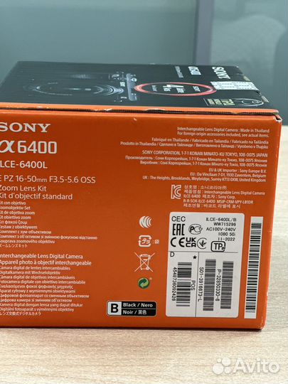 Sony Alpha A6400 kit 16-50mm Новый