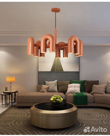 Дизайнерская подвесная люстра новая