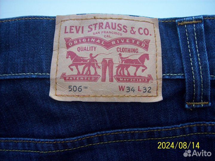 Джинсы levis W34/L32
