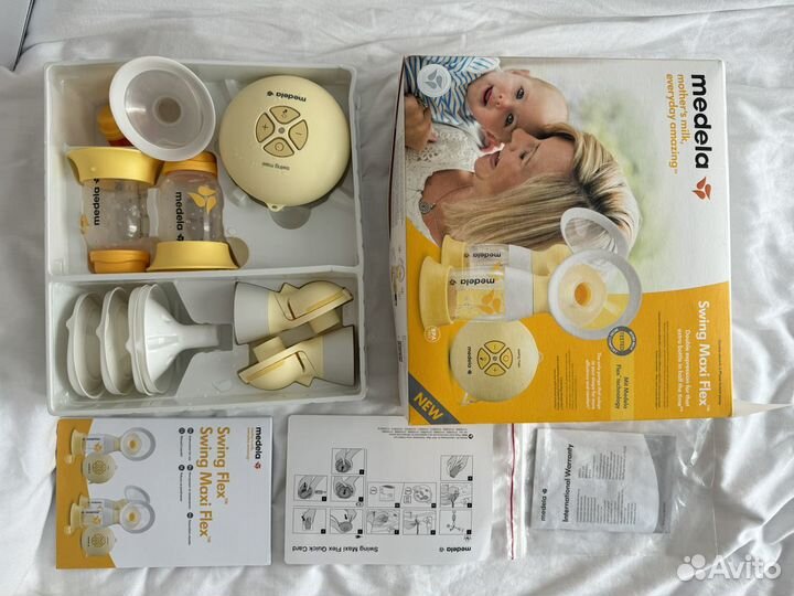 Молокоотсос medela swing maxi flex полный комплект