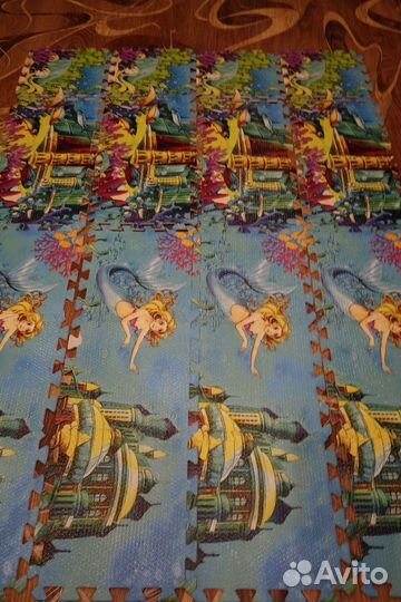 Пазлы коврики мягкие 30-30см.24шт и 9шт