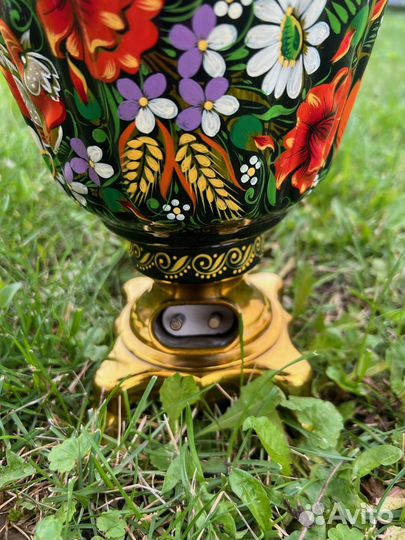 Самовар электрический 3л. с росписью форма 