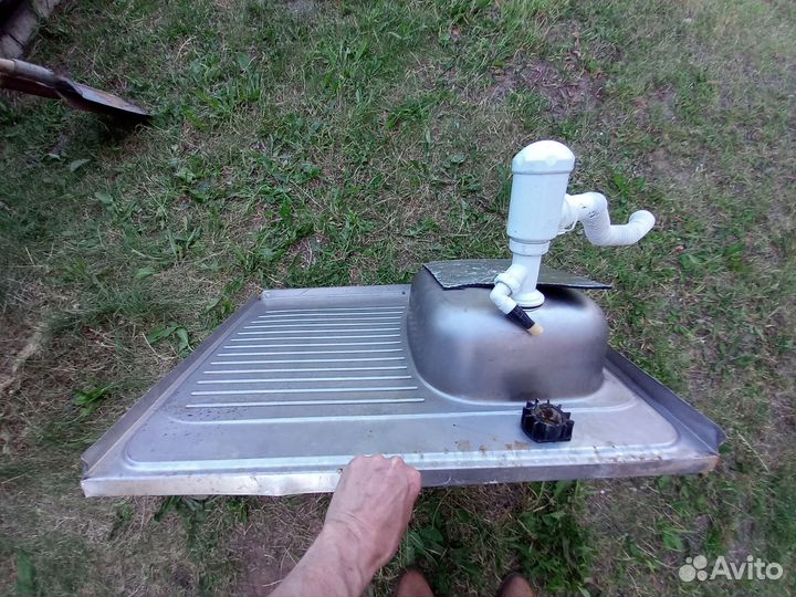 Тумба-мойка для кухни из нерж.стали 60х80