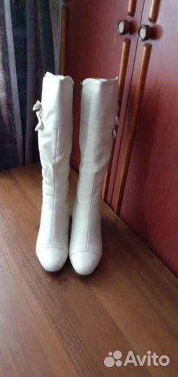 Сапоги кожаные