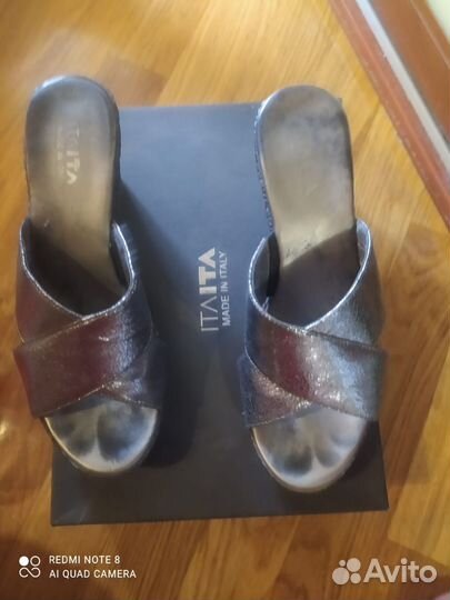 Сабо женские 37 размер натуральная кожа
