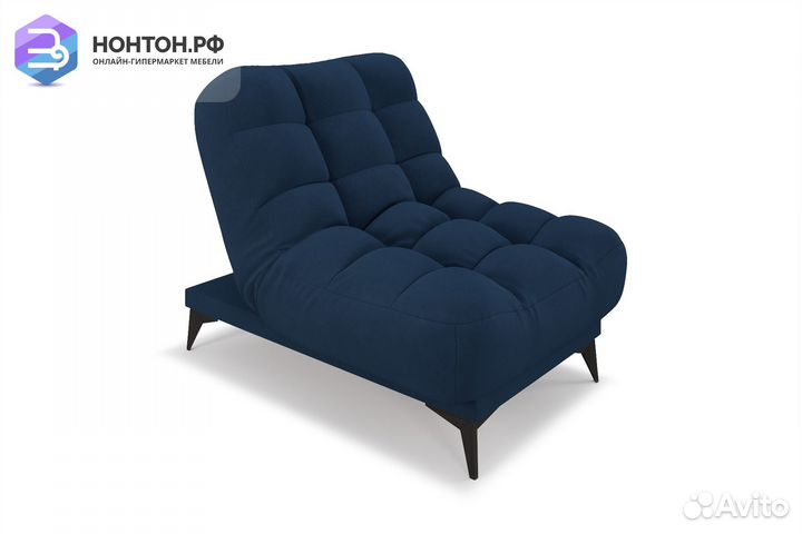 Кресло клик-кляк Арно велюр темно-синий