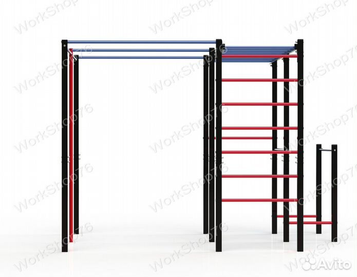 Воркаут площадка спортивный комплекс качели турник