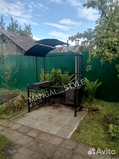 Мангал с крышей