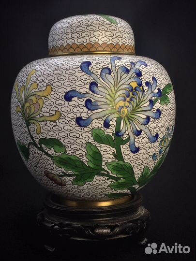 Чайница старый Китай Клуазоне