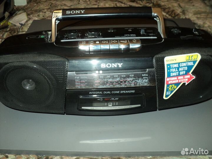 Кассетный магнитофон sony cfs b 5s